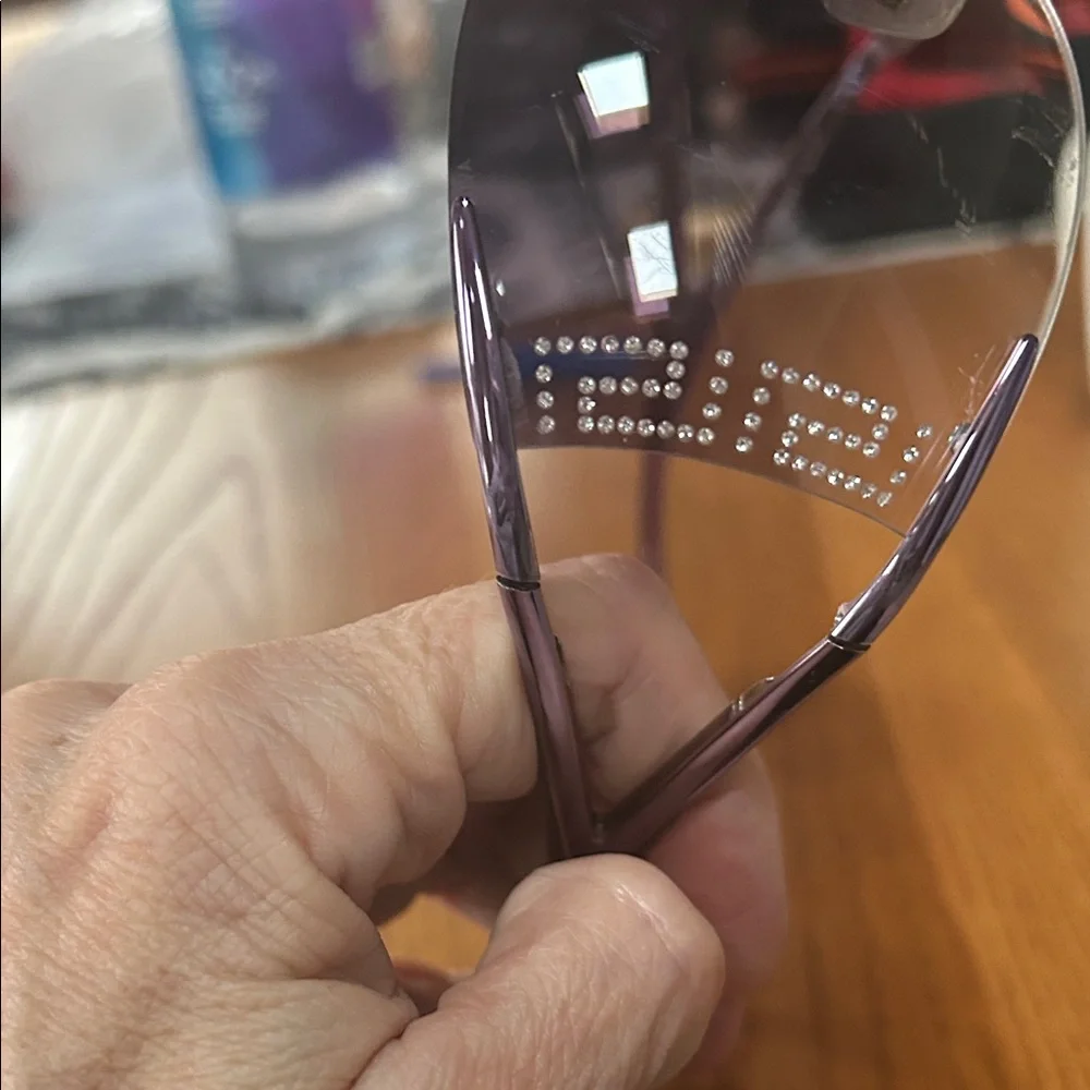 Versace Women's Sunglasses - Chic Purple Tint - Picture 3 of 14